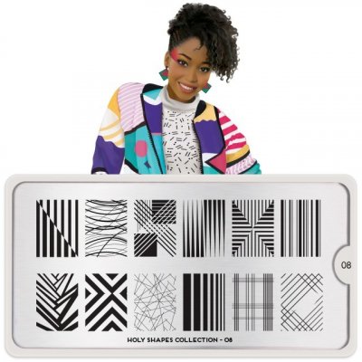 Image destička MoYou Holy Shapes 08 – Zboží Dáma