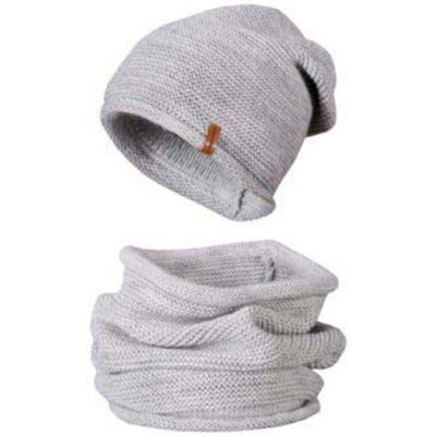 Biju dámský zimní set čepice a tunel Mark šedé – Zboží Mobilmania