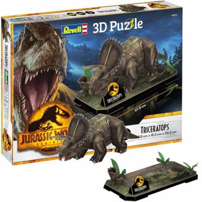 Revell 3D Puzzle Jurský svět Triceratops, 44 ks – Zboží Mobilmania