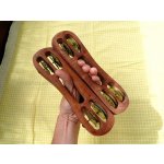 Handmade in India Indické Činelky Khartal Bloky v Páru – Sleviste.cz