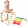 Montessori smyslová pomůcka Tuktuk Montessori set WD10-WD03 - montessori kostka a houpačka 5v1