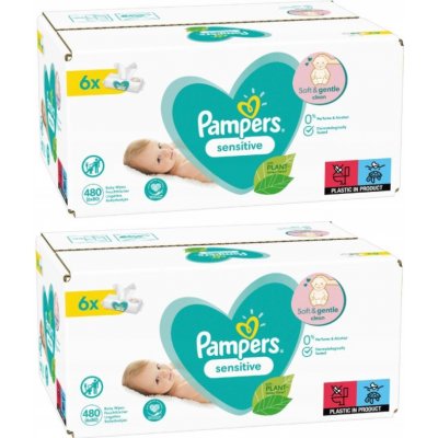 Pampers Sensitive Vlhčené ubrousky 12 x 80 ks – Hledejceny.cz