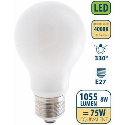 Velamp OPAL FILAMENT žárovka 8W, E27, 4000K – Hledejceny.cz