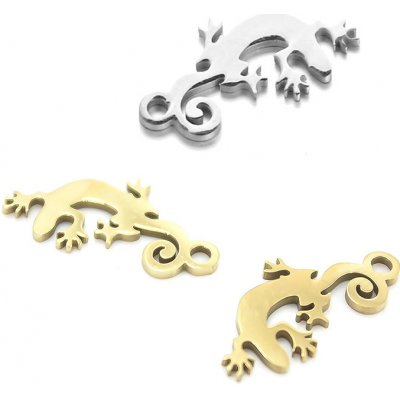 Přívěsek nerez ještěrka 18mm - 1Ks - Light Gold RL – Hledejceny.cz