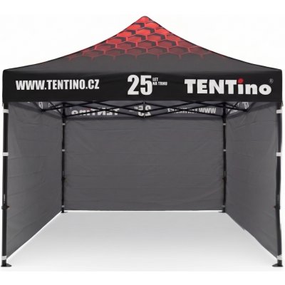 TENTino STEEL HEXAGON 3x3m 17A - ANTRACIT, konstrukce + střecha TENTino + 1x boční strana – Hledejceny.cz