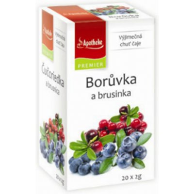 Apotheke Borůvka a brusinka čaj 20 x 2 g – Zboží Mobilmania