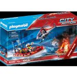 Playmobil 70335 Hasiči s člunem a helikoptérou – Zboží Dáma