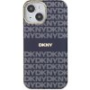 Pouzdro a kryt na mobilní telefon Apple DKNY Repeat Pattern Tonal Stripe kryt s MagSafe pro iPhone 13 - tmavě modrý 57983120219