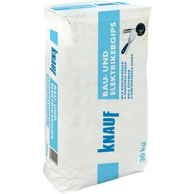 Rychletuhnoucí sádra bílá Knauf Bau-und Elektrikergips 30 kg – Hledejceny.cz