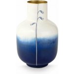 Pip Studio kovová váza The Blue Bird modro bílá velká – Hledejceny.cz