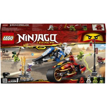 LEGO® NINJAGO® 70667 Kaiova motorka s čepelemi a Zanův sněžný skútr