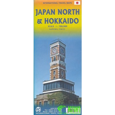 ITMB Publishing mapa Japan North, Hokkaido 1:700 t. ITM