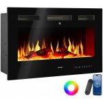 TecTake elektrický nástěnný krb 12 x 91,5 x 43 cm – Sleviste.cz