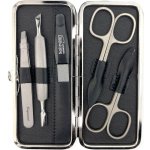 Globos Dámská kožená sada na manikúru s nůžkami Solingen 1321-89 černá – Zboží Dáma