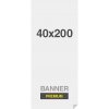 Roll up banner Jansen Display Latex Opaque, silver back 265g/m2, 400 x 2000 mm