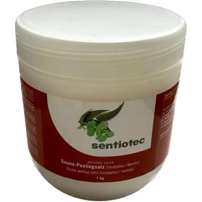 SENTIOTEC Pleťový peeling sůl do sauny, eukalyptus/máta 1 kg – Zbozi.Blesk.cz