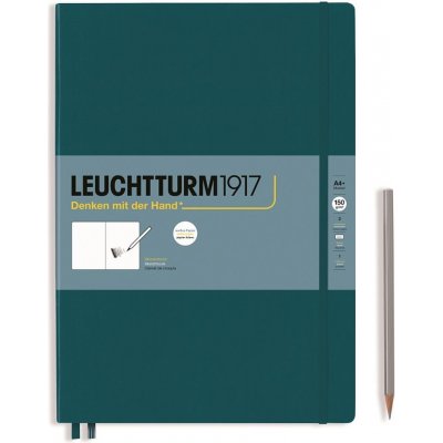 Leuchtturm1917 Skicák A4+ 56 l tmavě zelený – Zboží Dáma