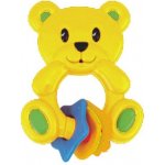 BABY MIX chrastítko chrastítko medvídek žlutá – Zboží Dáma