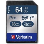 Verbatim Pro U3 SDXC 64 GB 47022 – Zboží Živě