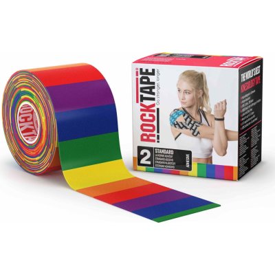 RockTape kineziologický tejp design duha 5cm x 5m – Zboží Mobilmania