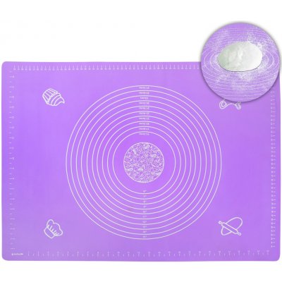 Royal Kitchen Silikonová podložka na těsto 70x50 cm, levandulová, 070005 – Zboží Mobilmania