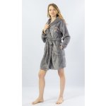 Vienetta Secret župan dámský krátký s kapucí Monika Šedá – Hledejceny.cz