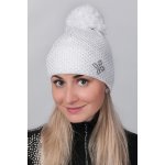 R-Jet čepice Top Fashion Exclusive bílá stříbrný lurex – Hledejceny.cz