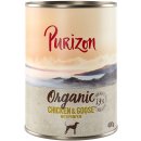 Purizon Organic kuřecí a husa s dýní 24 x 0,4 kg
