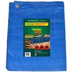 ZZN Plachta zakrývací STANDARD 6x10 modrá, 80g/m2 35040310