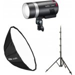 Godox Portrétní sada bateriového blesku Godox AD300Pro II se stativem a softboxem 85cm – Zboží Mobilmania