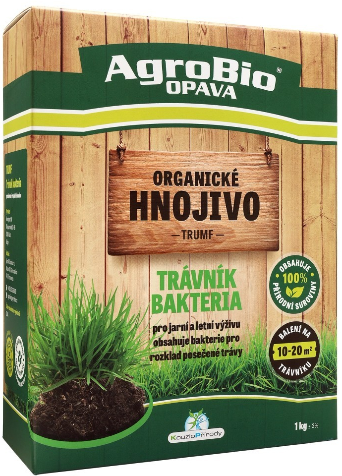 AgroBio Přírodní hnojivo pro trávník Bakteria Trumf 1 kg