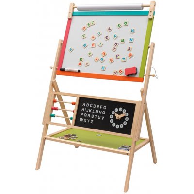 Baby Mix dřevěná tabule pro děti 2 v 1 Montessori – Zboží Dáma