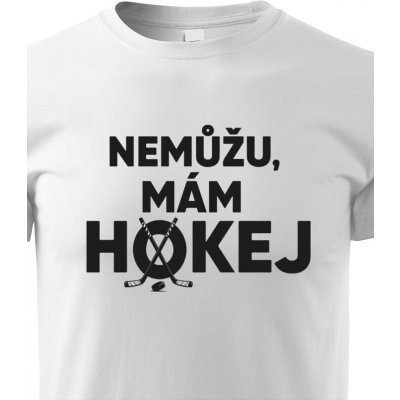 dětské tričko Nemůžu mám hokej bílá – Hledejceny.cz