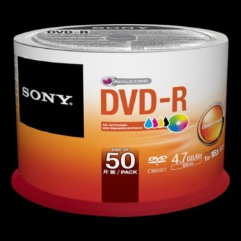 Sony DVD-R 4,7GB 16x, printable, spindle, 50ks (50DMR47PP)