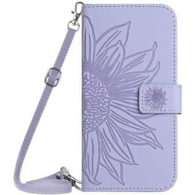 Vsechnonamobil 65124 ART SUN FLOWER Peněženkové pouzdro s řemínkem Motorola Edge 40 Neo fialové – Zboží Živě
