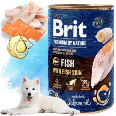 Brit Premium by Nature Dog Fish with Fish Skin 400 g – Sleviste.cz