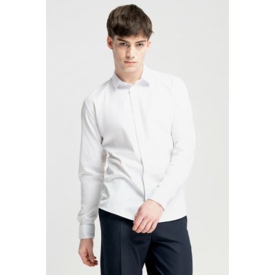 Reporter Young chlapecká bílá elegantní košile s dlouhým rukávem bílá – Zboží Dáma