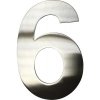 Domovní číslo Domovní číslo "6" nerezová ocel, 15 cm