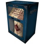 CurePink Dárkový set Harry Potter: Pobertův plánek Marauders Map hrnek přívěsek tácek hrnku GP85145 315 ml – Zbozi.Blesk.cz