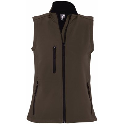 Sols dámská softshellová vesta Rallye Women 46801394 Dark chocolate – Hledejceny.cz