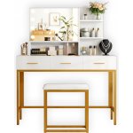 Trendie toaletní stolek ELARA s led osvětlením bílý – Hledejceny.cz