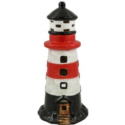 SEA-CLUB Keramický svícen Maják červený - 24,5 cm S-5441 – Zboží Mobilmania