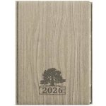 Ctirad Wood A5 Denní 2026 světle hnědá – Zboží Dáma