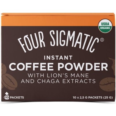 Four Sigmatic Think Instant Coffee Powder with Lion's Mane and Chaga adaptogenní 10 x 2,5 g – Zboží Mobilmania