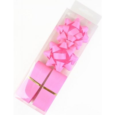 Pro Háčkování Sada stuhy a mašle jednobarevné 4 ks růžová – Sleviste.cz