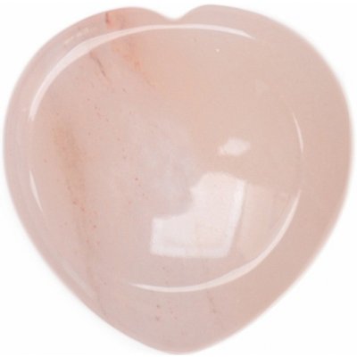 Nefertitis Avanturín růžový masážní hmatka srdce NF27541 - cca 4 cm