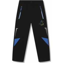 Kugo HK8623 Chlapecké softshellové kalhoty, zateplené černá / modrá aplikace