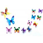 Sada fluorescenčních motýlů na zeď 12 ks mix barev – Hledejceny.cz