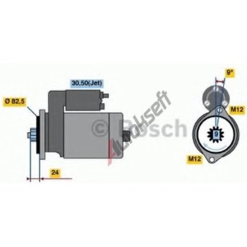 BOSCH Startér BO 0986018380