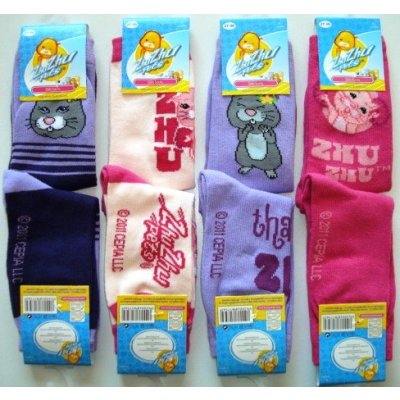 Krásné originální dětské ponožky Zhu Zhu Pets pro holky